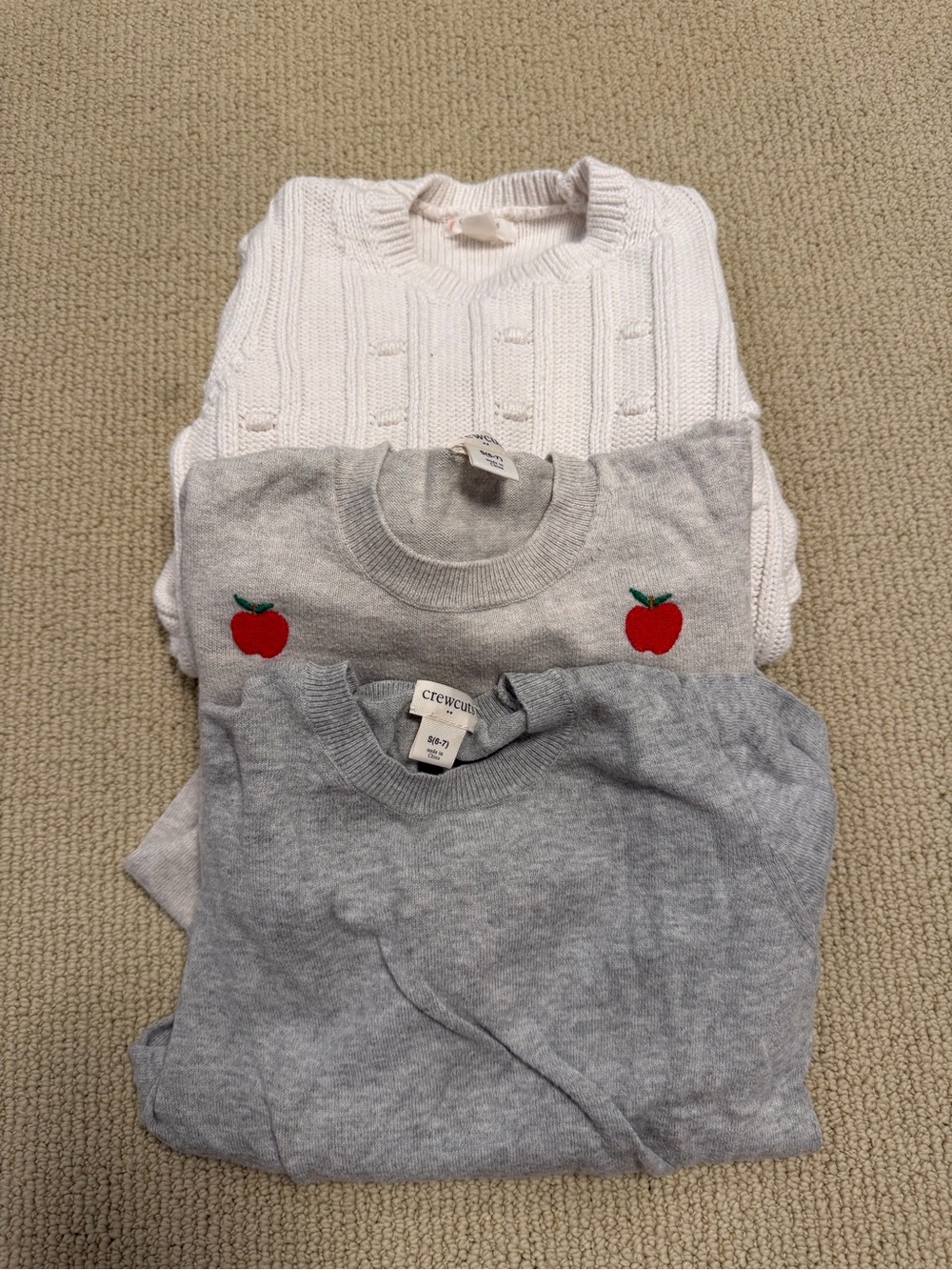 Crewcuts Sweater Bundle x3- S (6-7yr)